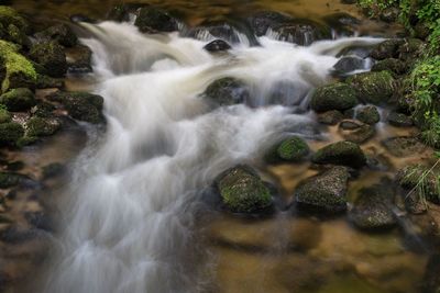 Stream flowing through rocks