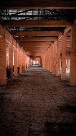 Empty corridor in building