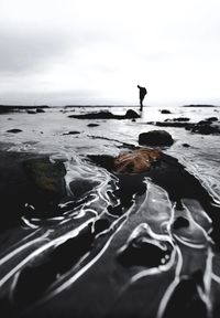 Close-up of sea against sky