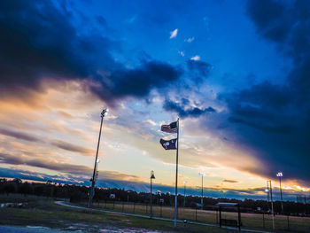 Road against sky during sunset