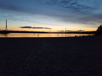 Scenic view of dramatic sky during sunset