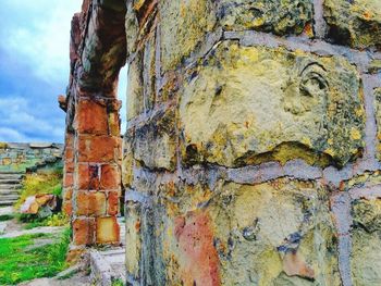 Old built structure against sky