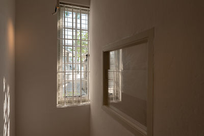 Sunlight streaming through window in house