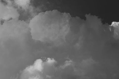 Low angle view of clouds in sky