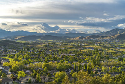 Scenic view of landscape against sky