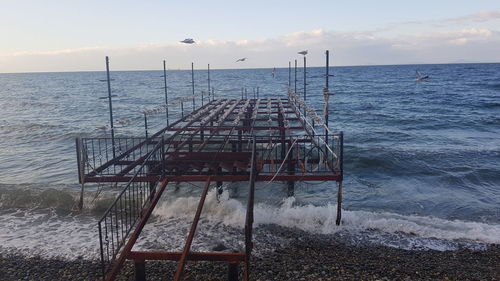 Scenic view of sea against sky