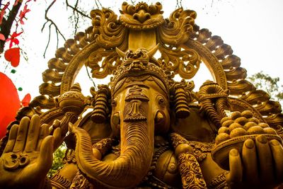 Low angle view of temple