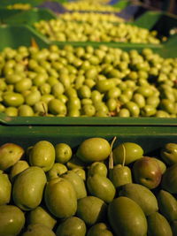 Close-up of fruits for sale at market stall