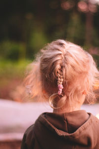 Portrait of girls braid 