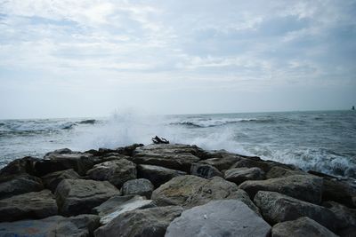 Scenic view of sea against sky