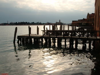 Pier in sea
