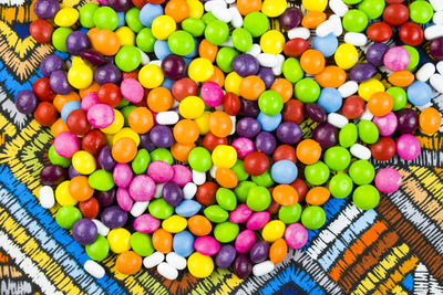 Full frame shot of colorful balls