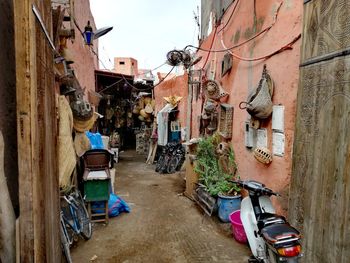 Alley amidst buildings in city