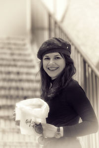 Portrait of a smiling young woman