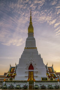 Exterior of building against sky during sunset