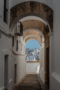 Corridor of historic building