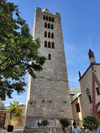 Low angle view of historic building against sky