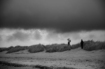 Stormy weather at titchwell beach, north norfolk