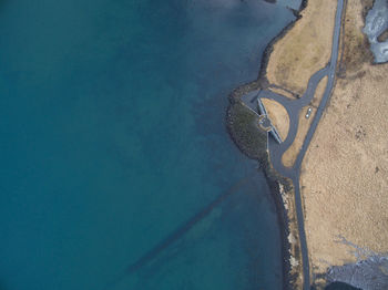 High angle view of swimming pool