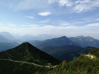 Scenic view of mountains