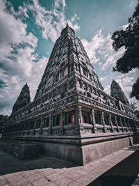 Low angle view of historical building against sky