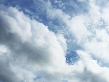 Low angle view of cloudy sky