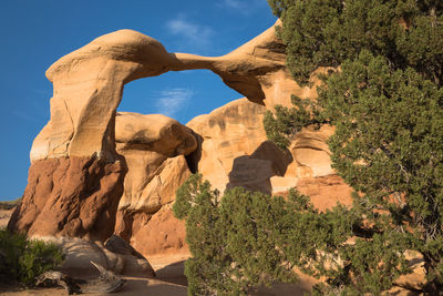 View of rock formations