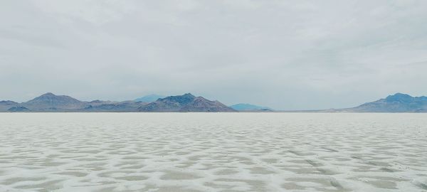 Scenic view of desert against sky