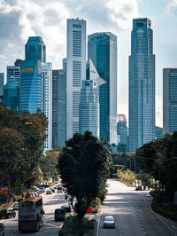 View of city street