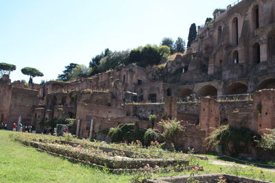 Low angle view of historical building