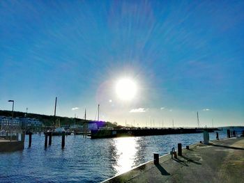 Scenic view of river against sky