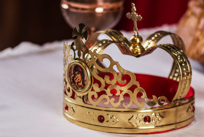 Close up of crown