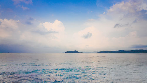 Scenic view of sea against sky