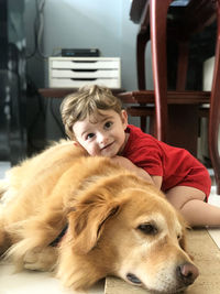 Portrait of cute dog