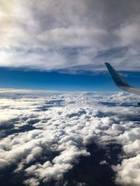 Aerial view of cloudscape against sky