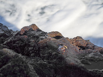 Rock formations against sky