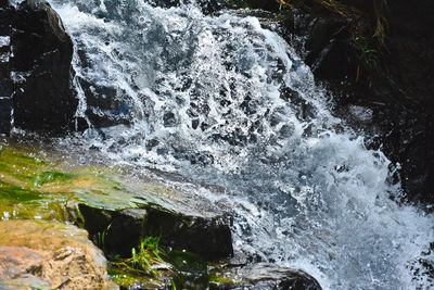 River flowing through rocks