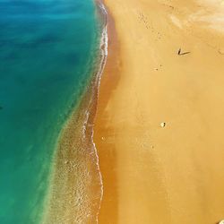 High angle view of beach