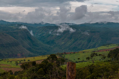 Scenic view of landscape against sky