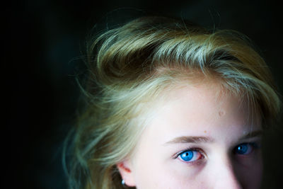 Close-up portrait of woman