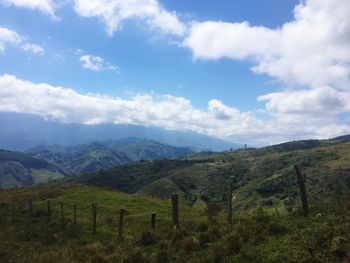 Scenic view of landscape against sky