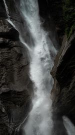 Scenic view of waterfall