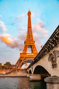 Low angle view of arch bridge