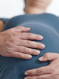 Close-up of cropped hand