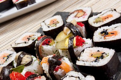 Close-up of sushi