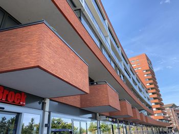 Low angle view of building against sky