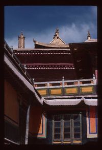 Low angle view of building against sky