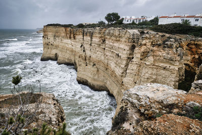 View of rock formations