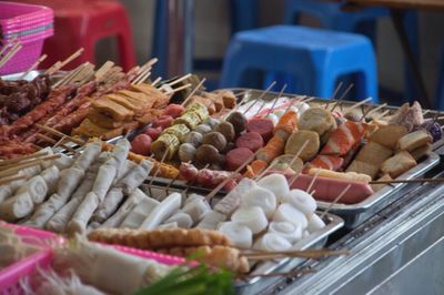 High angle view of food in container