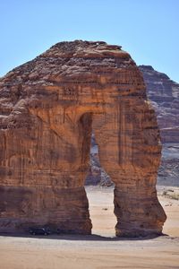 View of rock formations